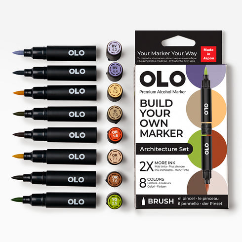 Brush Set 8pc - Architecture