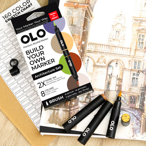 Brush Set 8pc - Architecture