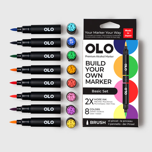 Brush Set 8pc - Basic