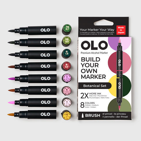 Brush Set 8pc - Botanical