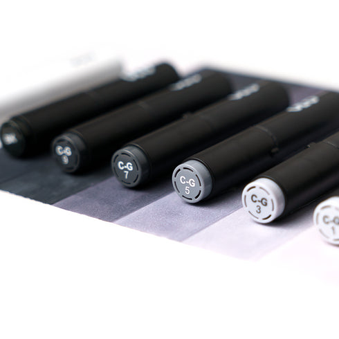Brush Set 8pc - Cool Gray