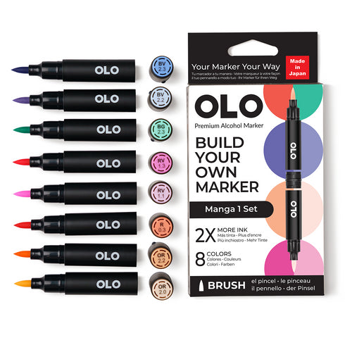 Brush Set 8pc - Manga 1