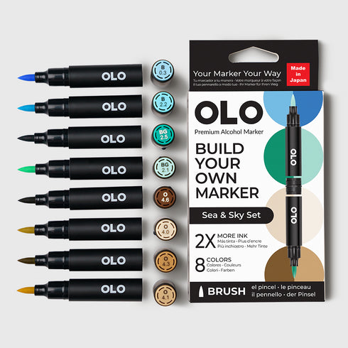 Brush Set 8pc - Sea & Sky