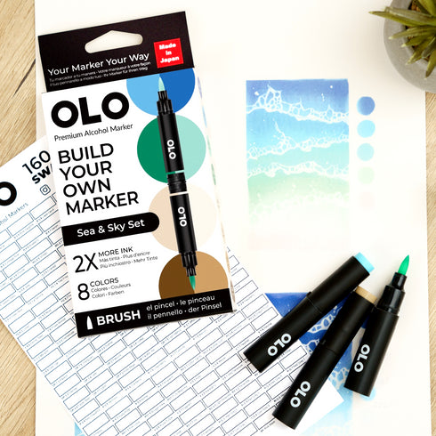 Brush Set 8pc - Sea & Sky