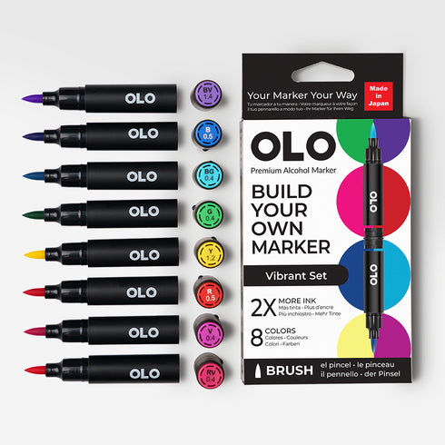 Brush Set 8pc - Vibrant