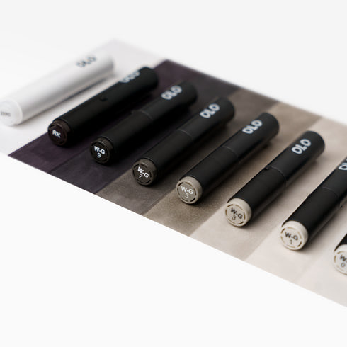 Brush Set 8pc - Warm Gray