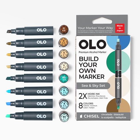 Chisel Set 8pc - Sea & Sky