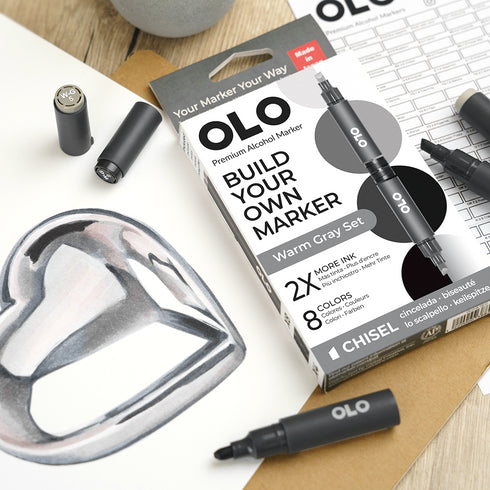 Chisel Set 8pc - Warm Gray