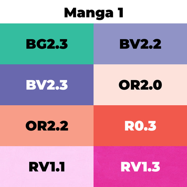 Chisel Set 8pc - Manga 1