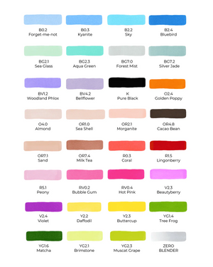 OLO Asia Ladowska 32 color Brush Set