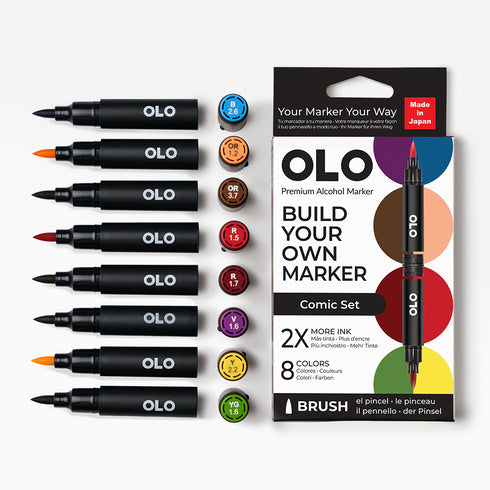 Brush Set 8pc - Comic