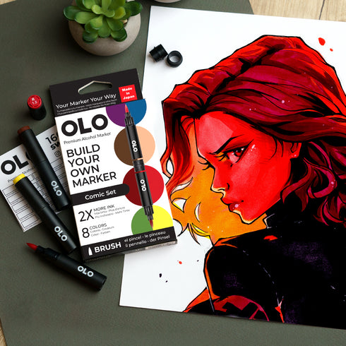 Brush Set 8pc - Comic