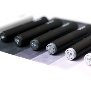 Brush Set 8pc - Cool Gray