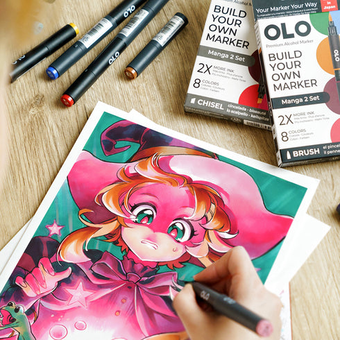 Brush Set 8pc - Manga 2