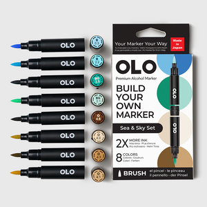 Brush Set 8pc - Sea & Sky