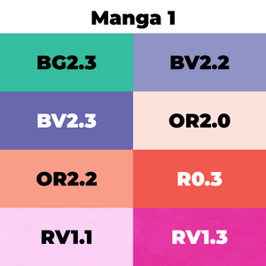 Chisel Set 8pc - Manga 1